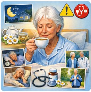 La camomille améliore-t-elle durablement le sommeil après 60 ans ?