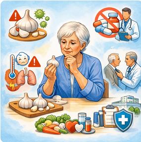 L’ail cru peut-il vraiment remplacer un antibiotique chez les personnes âgées ?