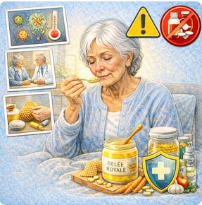 La gelée royale stimule-t-elle efficacement l’immunité après 65 ans ?