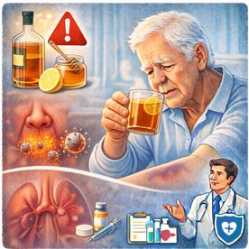 Le grog alcoolisé est-il une mauvaise idée contre le rhume chez le seniors ?