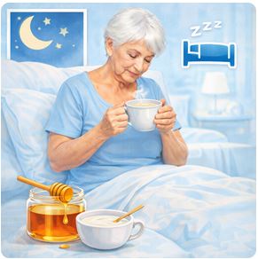 Le lait chaud au miel favorise-t-il un meilleur sommeil chez les seniors ?