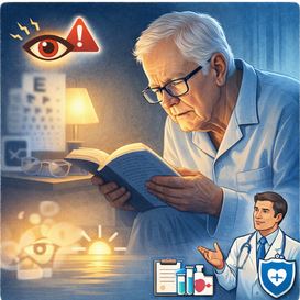 Lire dans la pénombre abîme-t-il réellement la vue des seniors ?