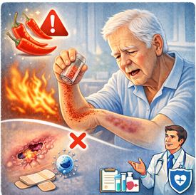 Le piment appliqué sur une plaie est-il dangereux après 60 ans  ?