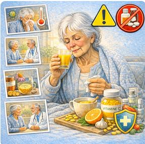 La vitamine C réduit-elle la durée et l’intensité du rhume chez les seniors ?