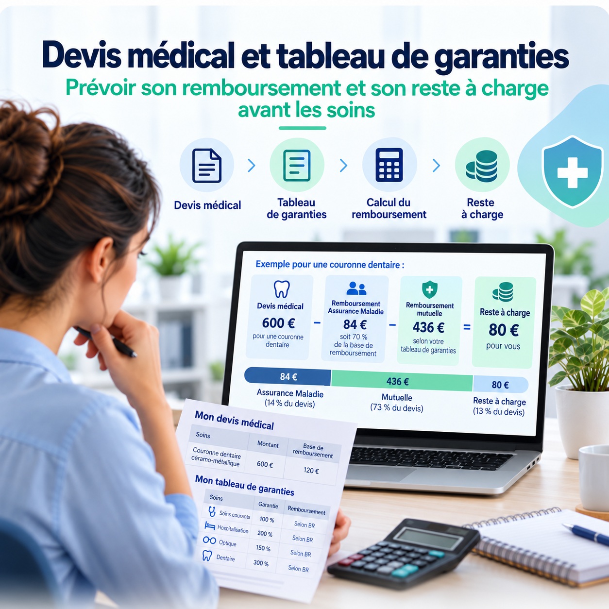 Devis médical et tableau de garanties : comment prévoir son remboursement et son reste à charge avant les soins