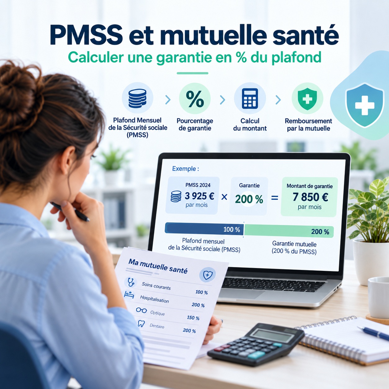 PMSS et mutuelle santé : comment calculer une garantie exprimée en pourcentage du plafond ?