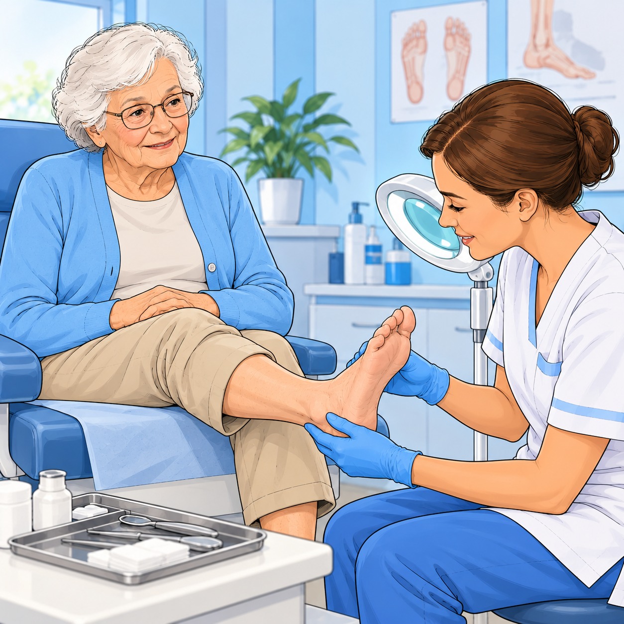 Mutuelle podologue et pédicure : quelles garanties prévoir pour les consultations et soins des pieds ?